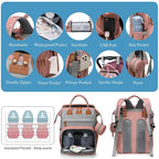 Jeryswet Baby Diaper Bags with Changing Station, Waterproof Large Capacity - Image 5