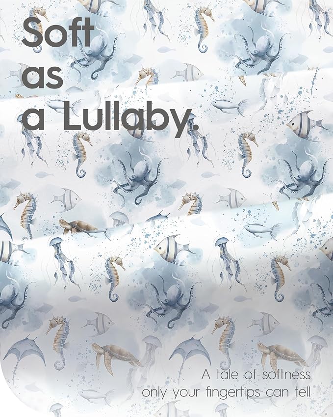 Pack and Play Sheets Fitted, Ultra Soft Mini Crib Sheets Boy, Neutral Pack N - Image 6