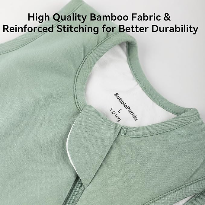 BubblePanda Rayon Made from Bamboo Sleep Sack 2t-3t 0.5 Tog Soft Lightweight - Image 5