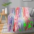 Unicorn Glow in The Dark Blanket, Unicorn Blanket by TEHALK