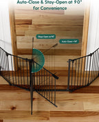Babelio 102" Extra Wide Baby Gate, Hardware Mounted Pet Gate Indoor, Foldable 5 - Image 4