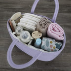 Baby Diaper Caddy Organizer Cotton Rope Nursery Storage Bin Basket Portable - Image 6