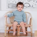 VISGOGO Newborn Infant Baby Boy Girls Oversized Romper Little Dude Sweater - Image 2
