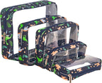 TSA Approved 5-Piece Diaper Bag Organizer Pouch Set Clear Waterproof TPU Kids by Remobia+Hicol