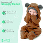 Cuddle Club Fleece Baby Bunting Bodysuit - Image 2