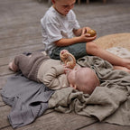 Knitted Organic Cotton Baby Blanket- Swaddle Blanket - Image 5