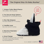 Zutano Unisex Fleece Baby Booties, Two Snap Closure, Newborn to 24 Months - Image 3