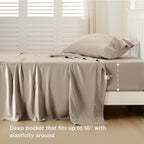 Bedsure Cooling Sheets Twin XL, Rayon Derived from Bamboo, Breathable & Soft - Image 3