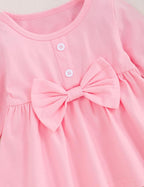 oklady Toddler Baby Girl Clothes Solid Color Ruffle Tops Floral Pants - Image 3