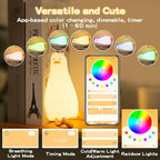 Cute Duck Night Light with Color Changing, APP/Tap Control Fun Lying Flat Ducky - Image 3