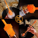 12.5" Silicone Bottle Brush & Straw Cleaner Brush Set | Water Bottle Cleaner - Image 7