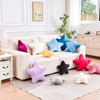 Yellow Star Throw Pillow, Soft 14.9" Star Shaped Decorative Throw Pillow - Image 6