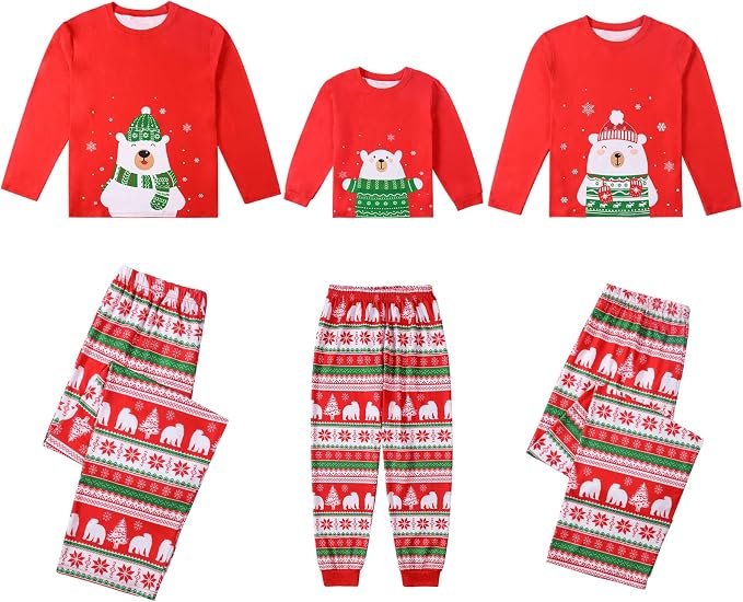Weixinbuy Family Pajamas Set Christmas Pjs Matching Clothes Pajamas - Image 2
