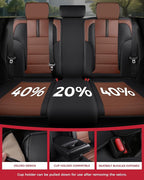 FREESOO Black Brown Car Seat Covers Full Set - Image 5
