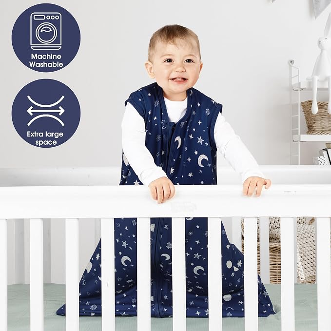 3 Pack Baby Sleep Sack 0-6 Months 100% Rayon Cotton Baby Sleeping Bag 2-Way - Image 3