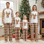 Awoscut Christmas Family Matching Pajamas Christmas Pjs Holiday Nightwear - Image 3