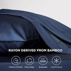 Bedsure Cooling Sheets Twin XL, Rayon Derived from Bamboo, Breathable & Soft - Image 2