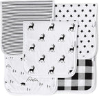 5-Pack Organic Cotton Burp Cloths – Large, Ultra-Soft 3-Layer Towels by KiddyStar%C2%AE