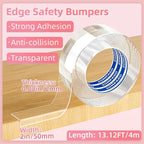 Clear Soft Corner Protectors for Furniture Strip, 2in x 13FT, Sharp Edge & - Image 2