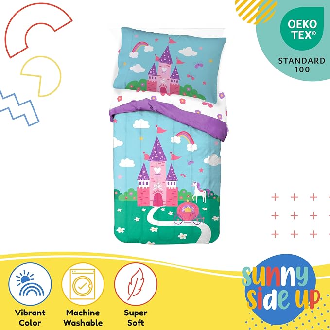 Sunny Side Up Magic Castle Toddler Comforter Set - Image 4