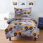 NTBED 4 Pieces Construction Toddler Bedding Set by NTBED
