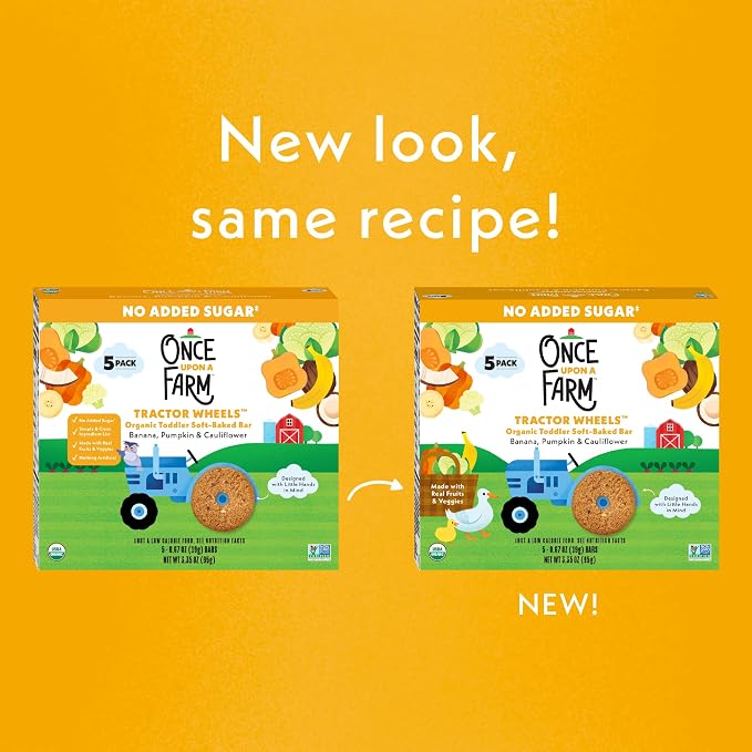 Once Upon A Farm Organic Toddler Soft Baked Bar, Pumpkin and Cauliflower - Image 4