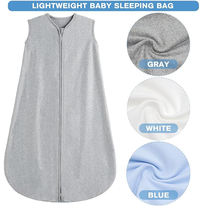 3 Pack Baby Sleep Sack 3-6 Months 100% Rayon Cotton Baby Sleeping Bag 2-Way - Image 4