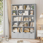 FINETONES 69" H Toy Storage Organizer, 6 Tier Tall Kids Bookshelf by finetones