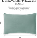 JELLYMONI 4 Pack Muslin Toddler Pillowcase - Image 5