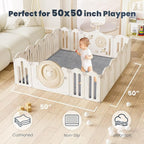 ACOMOPACK Baby Play Mat for Floor 1.3" Thick Memory Foam 50x50 Soft Velvet - Image 2