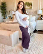 G4Free BareFeel Maternity Dress Yoga Pants Over The Belly Stretchy Work Slack - Image 5