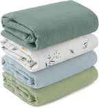 GLLQUEN BABY Muslin Swaddle Blankets by GLLQUENBABY