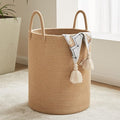 Fiona's magic 72L Large Woven Laundry Hamper, Tall Cotton Rope Storage Basket by Fionasmagic