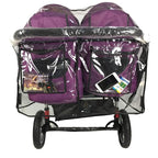 Rain Cover for Double Stroller, Universal Size Weather Shield for Side by Side - Image 6
