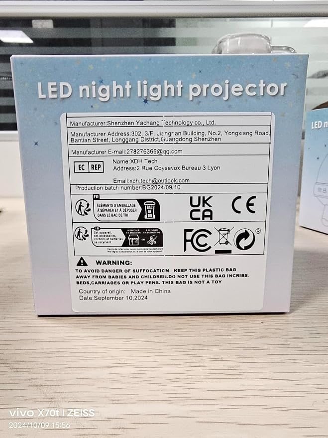 YACHANCE Baby Night Light Star Projector Night Light projector - Image 7
