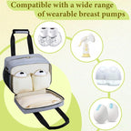 Breastmilk Cooler Bag with Ice Pack, Wearable Breast Pump Storage Bag, - Image 4