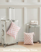 Pink Checkered Waterproof Wet Dy Diaper Bag - Image 5
