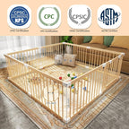Extra Large Wooden Baby Playpen, Play Pen - Image 2