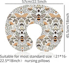 Boyoung Stretchy Nursing Pillow Covers Ultra Soft Slipcovers - Image 5