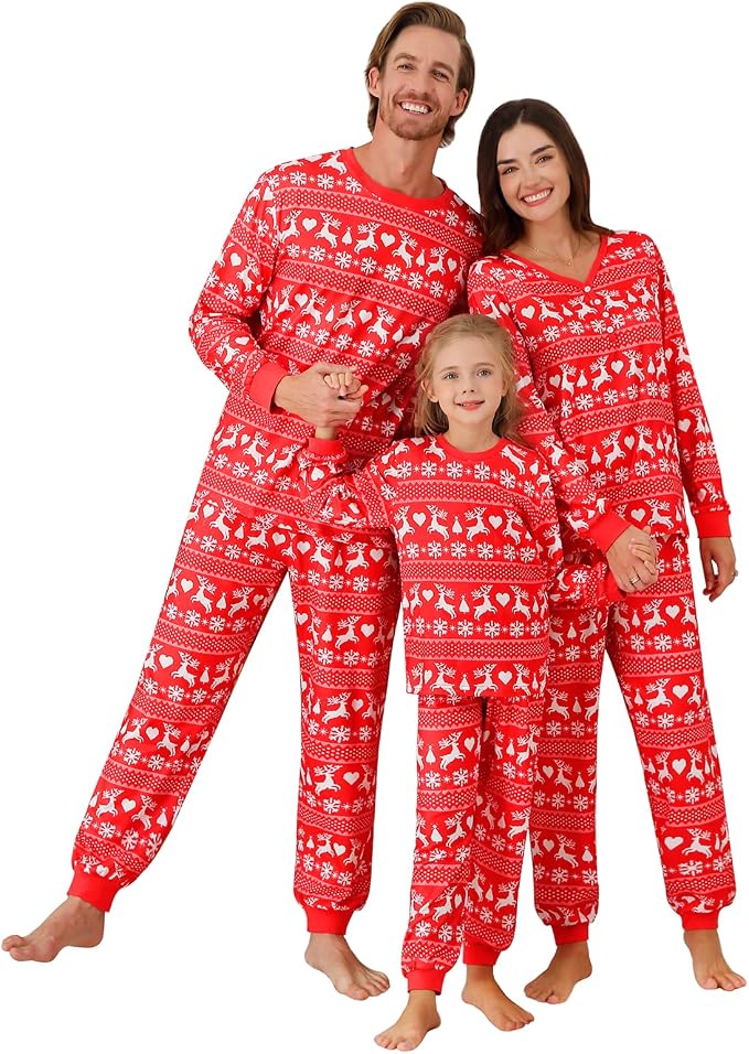 Weixinbuy Family Pajamas Set Christmas Pjs Matching Clothes Pajamas by Weixinbuy