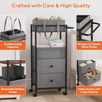 Baby Diaper Caddy Organizer Cart - Image 4