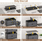 BROVIEW 600Qt Plastic Storage Bins - Image 8
