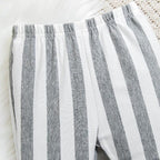 Baby Girl Clothes Long Sleeve Fall Outfits Toddler Sweatsuit Striped Flare Pants - Image 4
