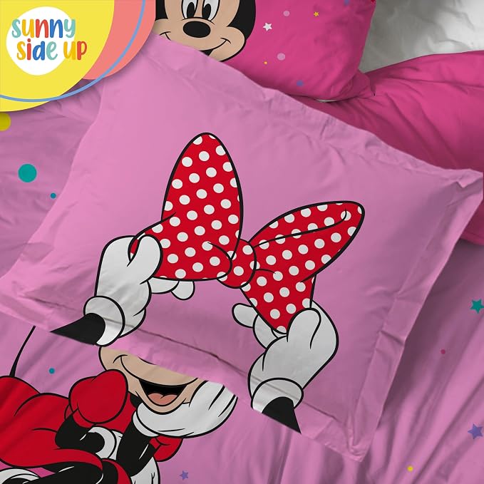Sunny Side Up Disney Minnie Mouse Twin Comforter Set â€“ 5 Piece Kids Bedding - Image 6
