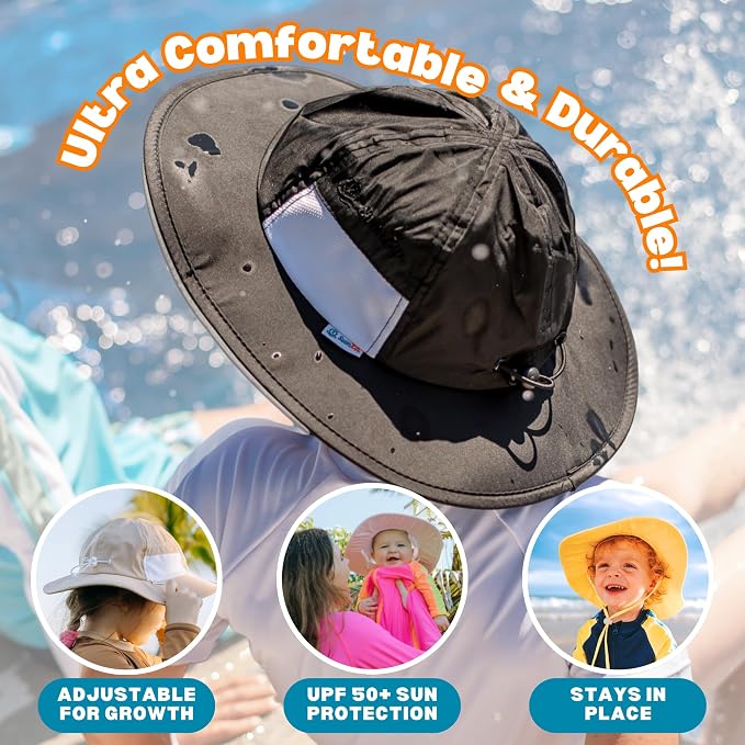SwimZip Wide Brim Sun Hat | UPF 50+ Protection - Image 6