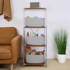 Large Storage Baskets for Shelves, Closet Organizers Bins for Clothes Blanket - Image 4