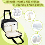 Breastmilk Cooler Bag with Ice Pack, Wearable Breast Pump Storage Bag, - Image 4