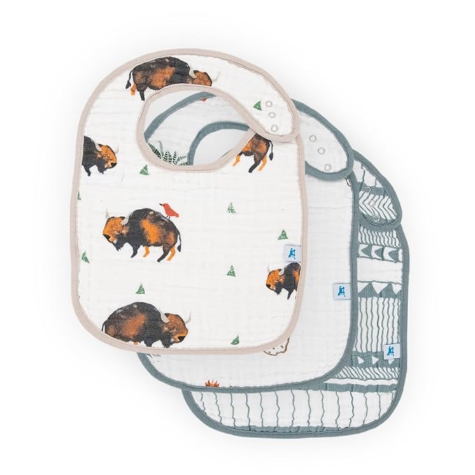 Little Unicorn Premium Classic Bib 3 pack | Adjustable as baby grows | Soft by LittleUnicorn