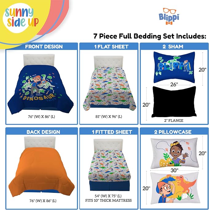 Sunny Side Up Kids Comforter Set Includes Sheets and Pillow Covers - Image 3