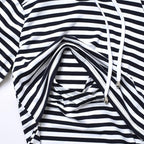 GINKANA Women's Nursing Hoodie Sweatshirt Long Sleeves Breastfeeding Maternity - Image 5